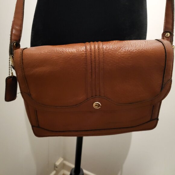 Vintage 70s brown Cross Body Purse - Picture 5 of 6